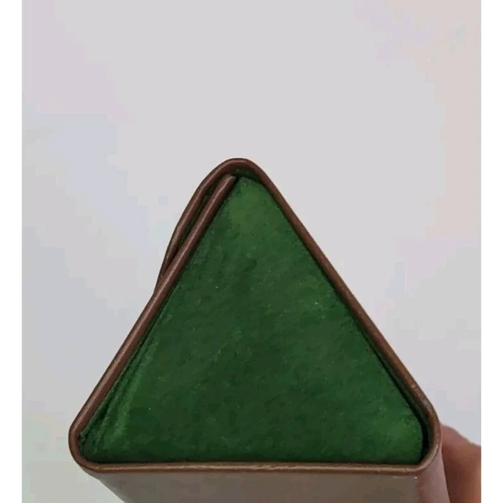 Glasses Case (only)-Ducks Unlimited-triangle,brown And‎ Green magnetic closure